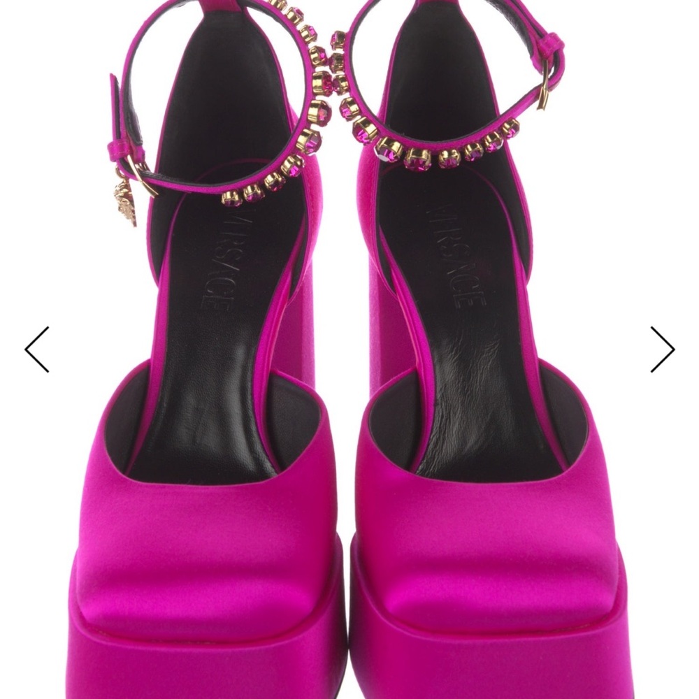 Versace Fuchsia Platform Sandals